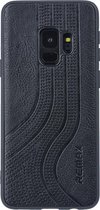 Samsung Galaxy s9 soft touch Backcover hoesje met siliconen houder-Zwart (G960)