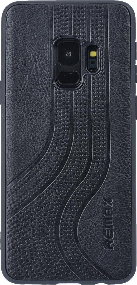 Samsung Galaxy s9 soft touch Backcover hoesje met siliconen houder-Zwart (G960)