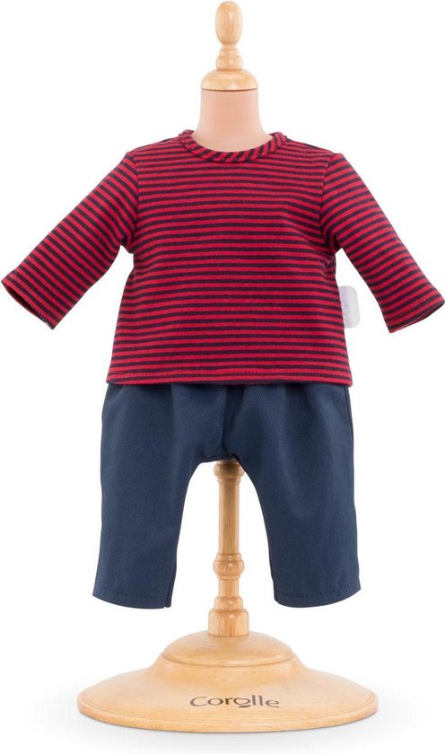 ADEL Kleding Geschikt voor Labubu Pop 17 cm – Inclusief Hoed, Romper, Camera en Schoenen – Schattige Poppenkleertjes – Complete Outfit met Accessoires Blauw