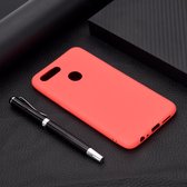 Voor OPPO A7 Candy Color TPU Case (rood)