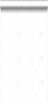 Origin behang wieberruit-motief mat wit en mintgroen - 347494 - 53 cm x 10,05 m