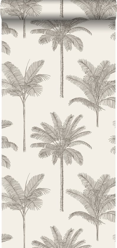 ESTAhome behang palmbomen lichtbeige - 139163 - 0,53 x 10,05 m | bol
