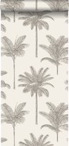 ESTAhome behang palmbomen lichtbeige - 139163 - 0.53 x 10.05 m