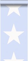 ESTAhome behang sterren lichtblauw - 136453 - 53 cm x 10,05 m