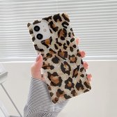 Shell Leopard Pattern Soft TPU Straight-Edge beschermhoes voor iPhone 12 Pro Max (bruin)