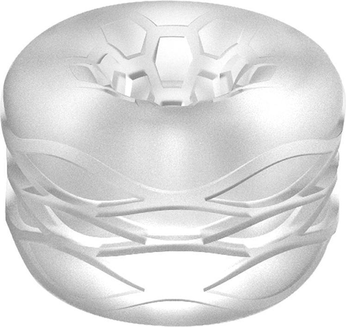 N0. 93 - Reversible Textured Masturbator - Transparent