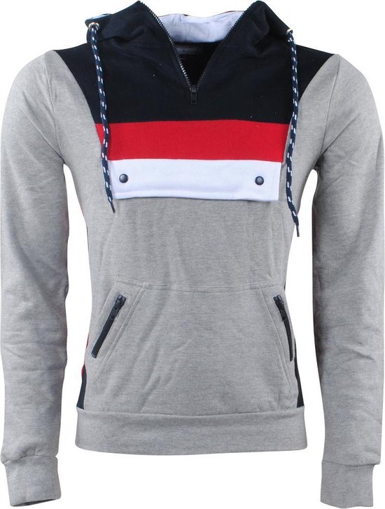 Biaggio - Pull pour homme - Sweat - Capuche - Gris | bol