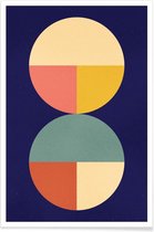 JUNIQE - Poster Divided -13x18 /Kleurrijk