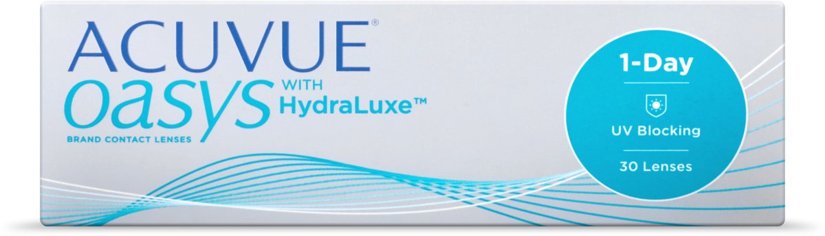 0,00 - ACUVUE® OASYS 1-Day WITH HYDRALUXE - 30 pack - Daglenzen - BC 8,50 - Contactlenzen