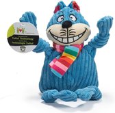 HuggleHounds Rainbow Cheshire Cat Knottie™– Sterke Hondenknuffel met Tuffut Technology® - Machine wasbaar - XS/S/L - Knottie Cat - XS