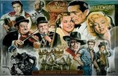 Wandbord Speciaal - The Legends Of Hollywood - voor de echte fans Zware Kwaliteit Relief Uitgevoerd Voor Speciale 3D Effect