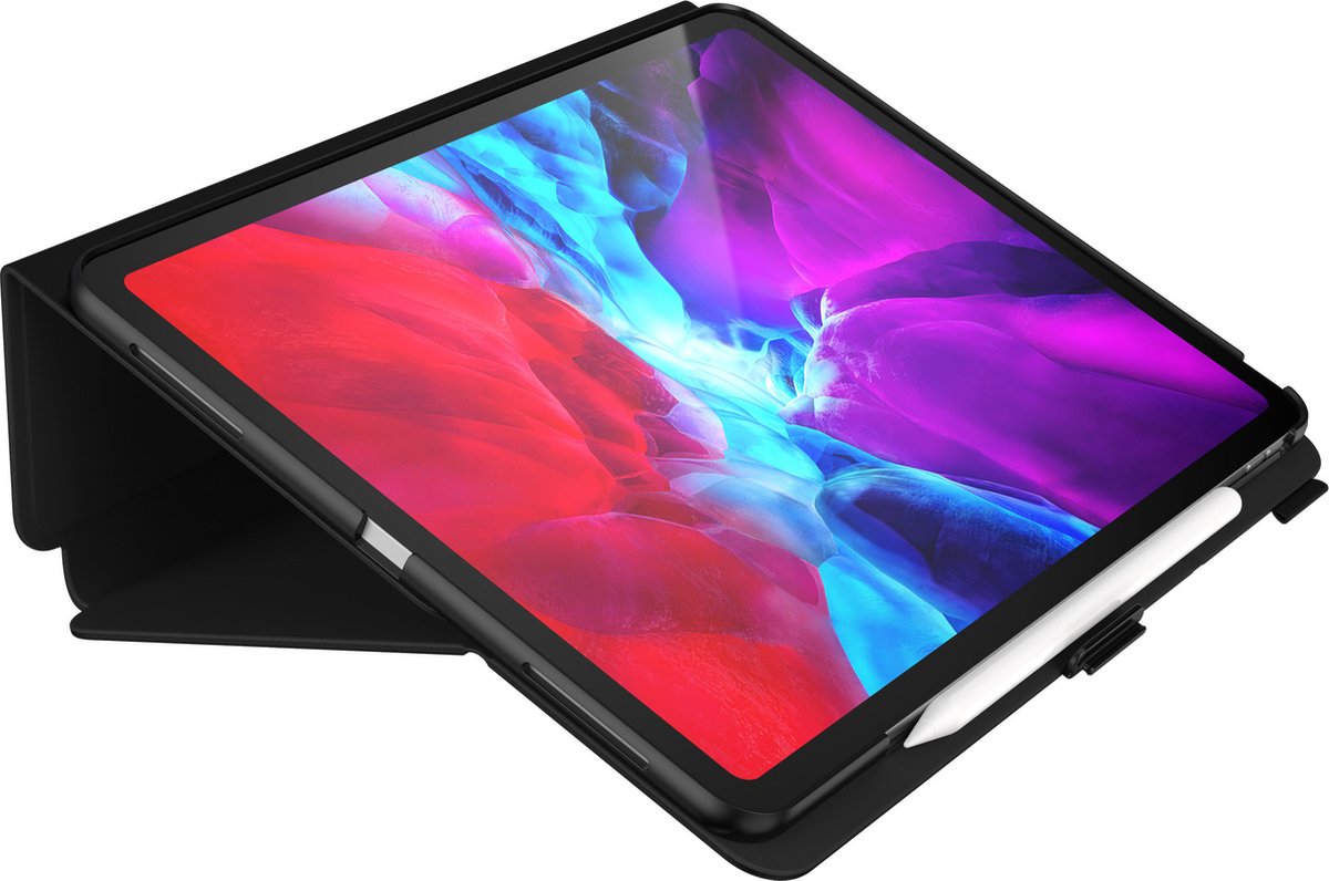 Apple iPad Pro 12.9 (2020) Hoes - Speck - Balance Folio Serie - Kunstlederen Bookcase - Zwart - Hoes Geschikt Voor Apple iPad Pro 12.9 (2020)