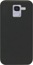 - ADEL Siliconen Back Cover Softcase Hoesje Geschikt voor Samsung Galaxy J6 Plus (2018) - Zwart