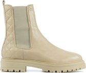 Lina Locchi Chelsea boots Dames / Laarzen / Damesschoenen - Leer        - L1095 - Beige - Maat  38