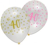 Witbaard - Ballonnen - 40 Jaar - 6st.