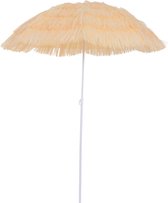 Luxe strand parasol - Hawai parasol - Raffia parasol - Strandparasol - Stokparasol - UV Werend - Ø160 CM