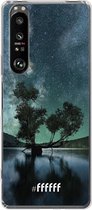 6F hoesje - geschikt voor Sony Xperia 1 III -  Transparant TPU Case - Space Tree #ffffff