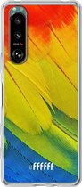 6F hoesje - geschikt voor Sony Xperia 5 III -  Transparant TPU Case - Macaw Hues #ffffff