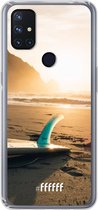 6F hoesje - geschikt voor OnePlus Nord N10 5G -  Transparant TPU Case - Sunset Surf #ffffff