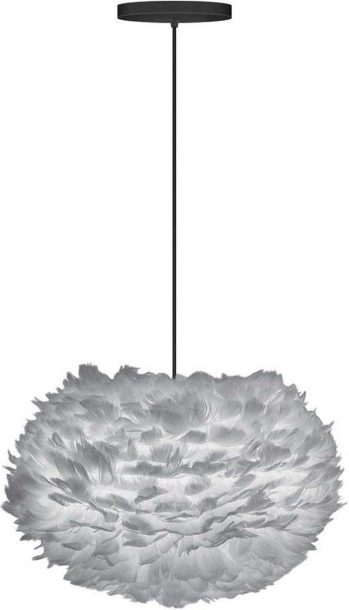Douille Design avec E27 + rosace de plafond - 1 mètre - Zwart