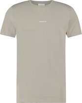 Purewhite -  Heren Regular Fit  Essential T-shirt  - Grijs - Maat L