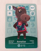 Amiibo animal crossing new horizons kaarten origineel Eu : 367 annalise