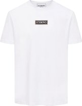 Iceberg Heren T-shirt boxlogo Wit maat M