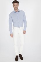 Van Gils - Pique overhemd met patroon Heren
