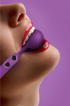 Ouch! - Silicone Ball Gag - Purple