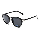 Visionmania Zonnebrillen Dames Rond - UV 400 - Zwarte lenzen - Zwart frame