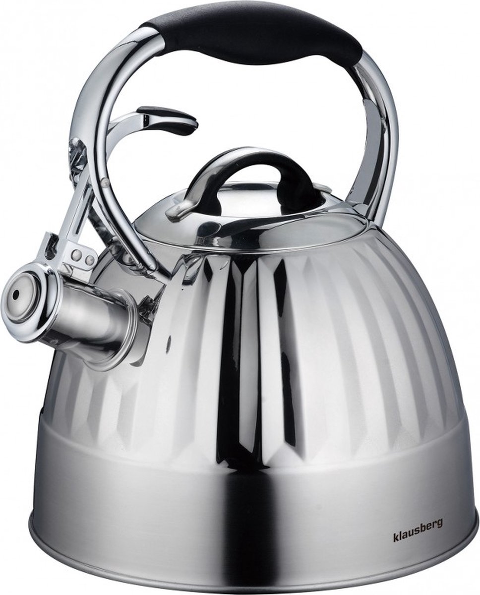 Klausberg 7479 fluitketel - 3L - rvs - alle warmtebronnen