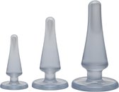 Anal Plug 3 - Pack - Paars - Crystal Jellies Anal Trainer Kit Purple By Doc Johnson Anal Kits