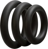 Doc Johnson - Optimale - 3 C-Ring Set - Thick - Black