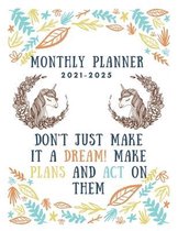 Monthly Planner 2021-2025