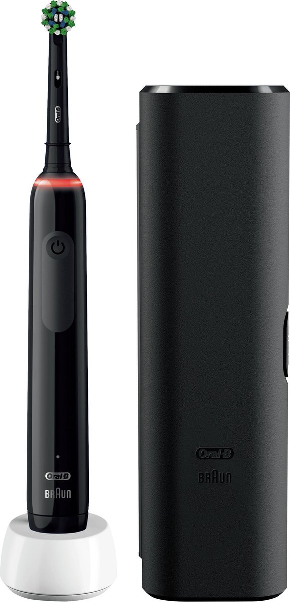 Oral-B PRO 3 - 3500 - Zwarte Elektrische Tandenborstel Ontworpen Door Braun - Incl. reisetui