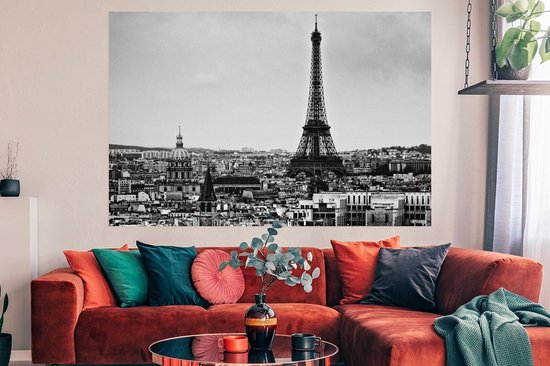 Poster Paris Skyline 120x80 cm - Tirage photo sur Poster (décoration murale  salon /