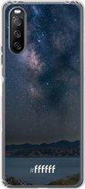 6F hoesje - geschikt voor Sony Xperia 10 III -  Transparant TPU Case - Landscape Milky Way #ffffff