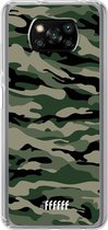 6F hoesje - geschikt voor Xiaomi Poco X3 Pro -  Transparant TPU Case - Woodland Camouflage #ffffff