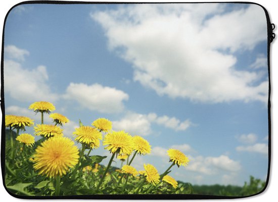 Pochette ordinateur 13 pouces 34x24 cm - Pissenlits - Housse Macbook & Laptop Pissenlit fleurs - Pochette ordinateur avec photo