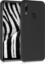 kwmobile telefoonhoesje voor Huawei P Smart (2019) - Hoesje met siliconen coating - Smartphone case in zwart