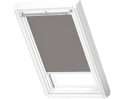 VELUX Origineel Verduisterend Rolgordijn (DKL) Wit Kozijn, SK06, Grey