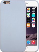 Voor iPhone 6 & 6s pure kleur vloeibare siliconen + pc beschermhoes van de behuizing (babyblauw)