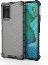 Voor Galaxy S20 + schokbestendig Honeycomb PC + TPU Case (grijs)