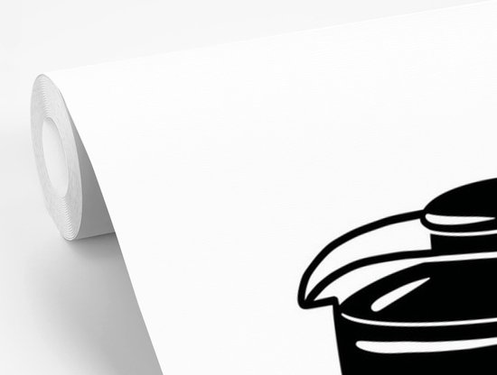 Behang - Fotobehang Pot head - Quotes - Spreuken - Breedte 300 cm x hoogte 300 cm