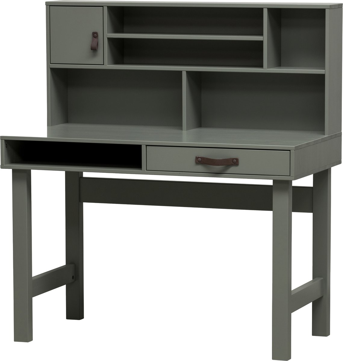 Bureau Vtwonen Stage - Hout - Groen - 110 x 122 x 58 cm (BxHxD)