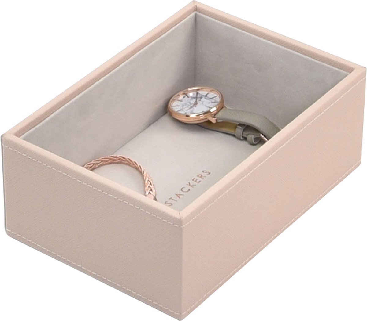 Stackers Sieradendoosje Mini - Blush Pink - Diepe sieradendoos - 1 sectie