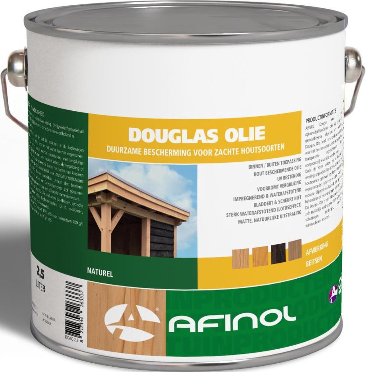 Afinol douglas olie naturel 2,5 liter