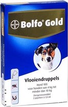 Bolfo gold hond vlooiendruppels - 100 2 pipet - 1 stuks
