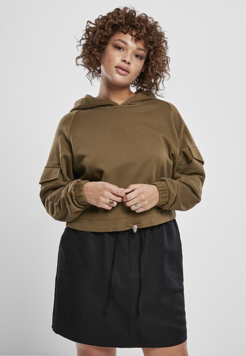 Urban Classics Short Worker Hoodie/trui XS Groen