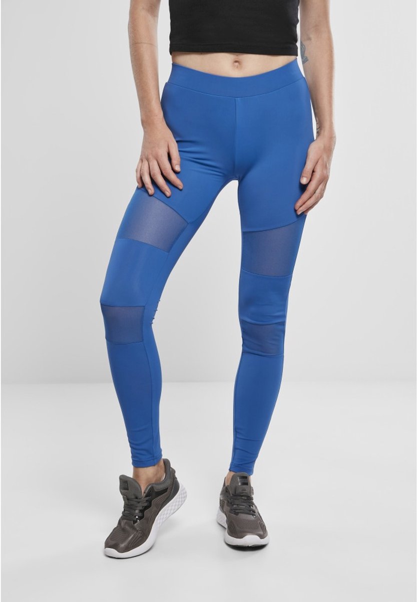 Urban Classics Tech Mesh Sportlegging Blauw
